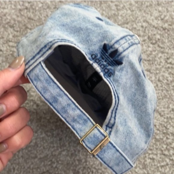 Adidas®NWT Saturday Denim Light Wash Baseball - Picture 4 of 4